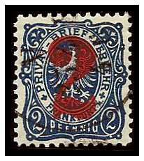 12.1886 Germany Private Mail Frankfurt a.M. Mi A 3