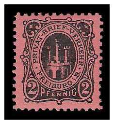 2.1887 Germany Private Mail Freiburg Mi A 3