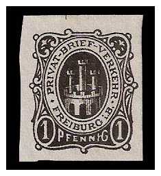2.1887 Germany Private Mail Freiburg Mi A 4/5 collection 02