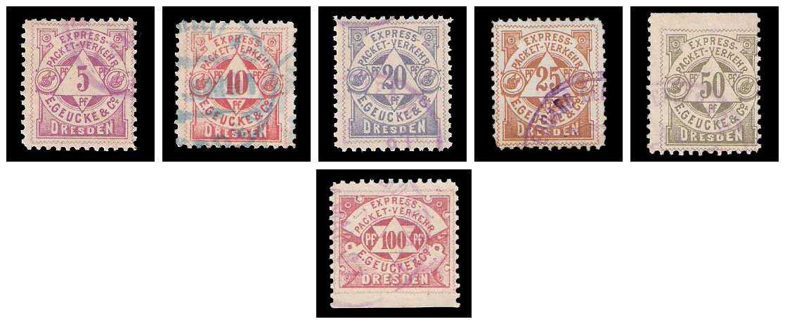 3.1887 Germany Private Mail Dresden Mi B 8/10