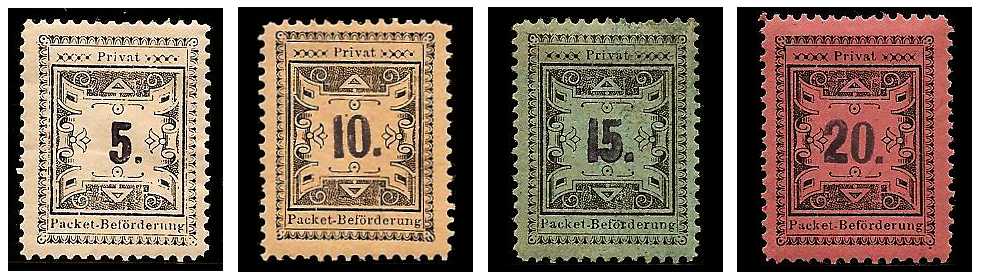 3.1887 Germany Private Mail Wiesbaden Mi 7/10