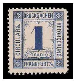 5.1887 Germany Private Mail Frankfurt a.M. Mi B 24