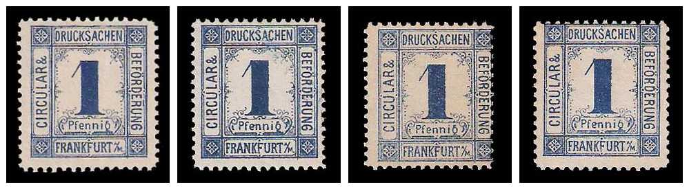 5.1887 Germany Private Mail Frankfurt a.M. Mi B 24 collection 01