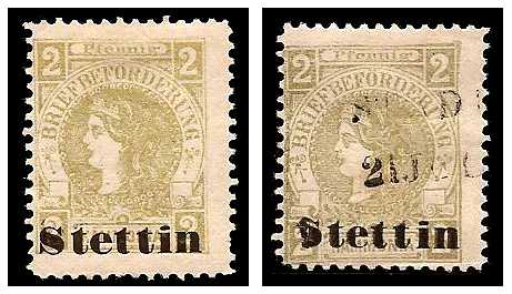 5.1887 Germany Private Mail Stettin Mi A 1 collection 01