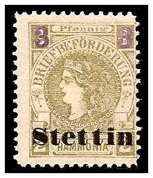 5.1887 Germany Private Mail Stettin Mi A 3