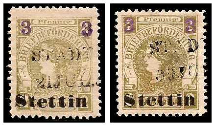 5.1887 Germany Private Mail Stettin Mi A 3 collection
