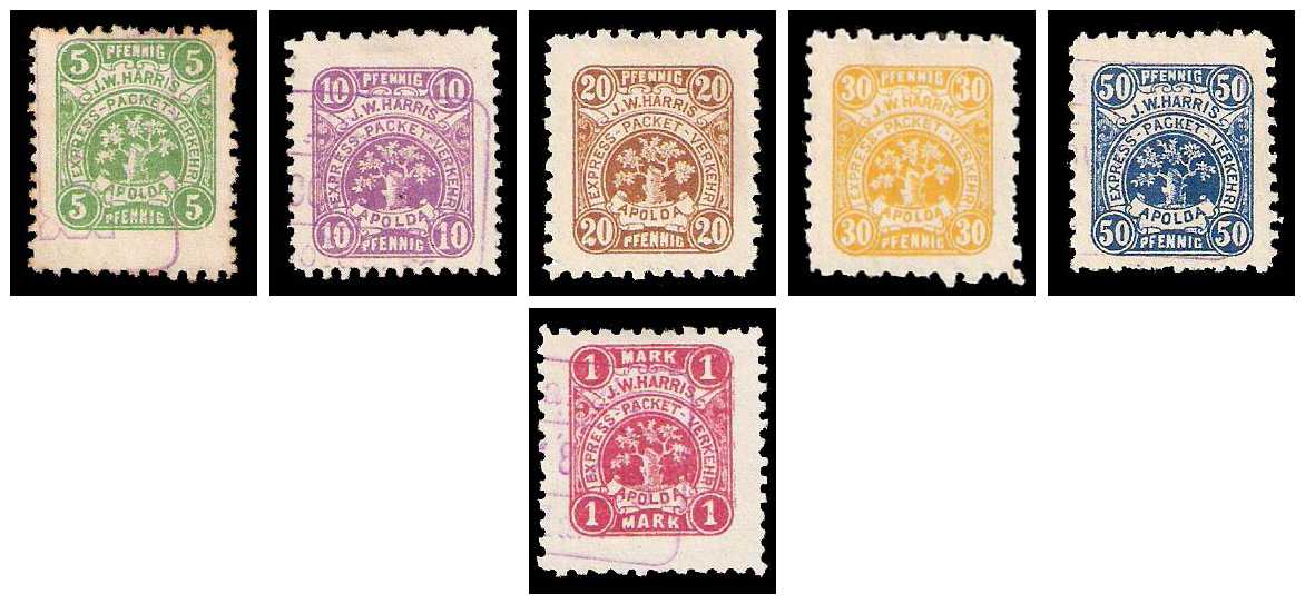 7.1887 Germany Private Mail Apolda Mi A 6/11