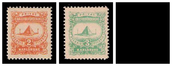 8.1887 Germany Private Mail Karlsruhe Mi B 3/5