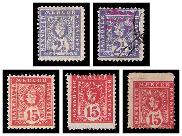 9.1887/1.1888 Germany Private Mail Hannover Mi 7/8 collection 01