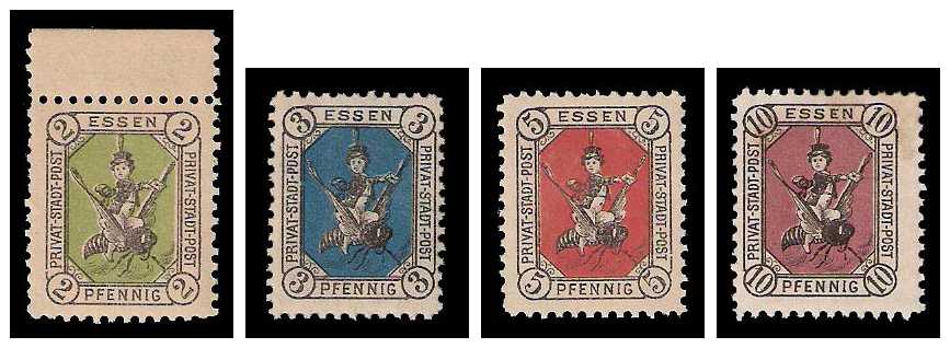 10.1887 Germany Private Mail Essen Mi A 1/4
