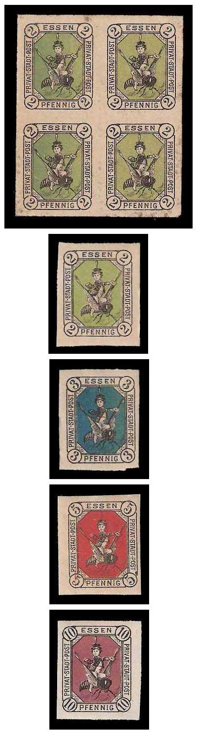 10.1887 Germany Private Mail Essen Mi A 1/4 collection 02