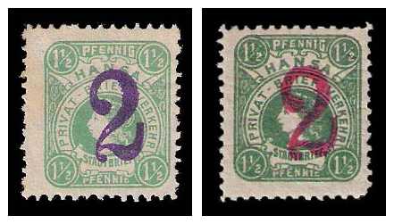 12.1887 Germany Private Mail Dresden Mi C 44/45