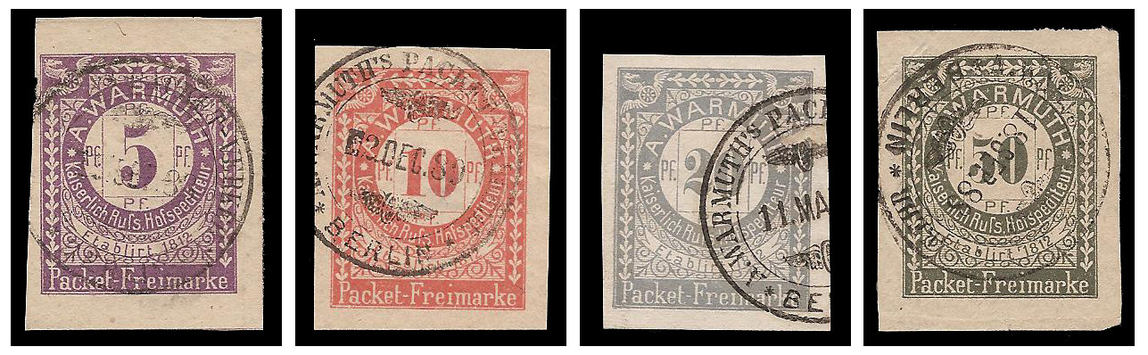 1888 Germany Private Mail Berlin Mi F 1/5