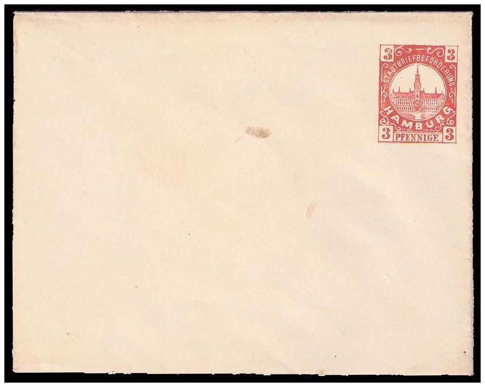 1888 Germany Private Mail Hamburg Mü D U2