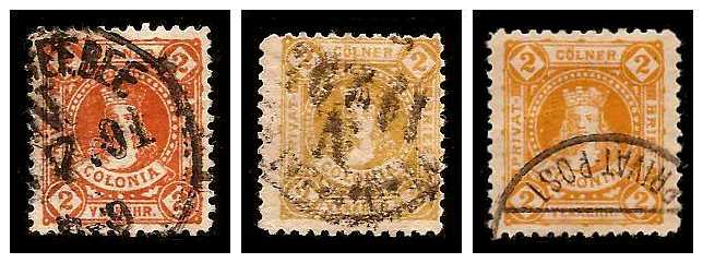 1.1888 Germany Private Mail Köln a. Rh. Mi B 9 collection
