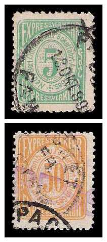 12.1888 Germany Private Mail Berlin Mi B 30/33 collection 12¼