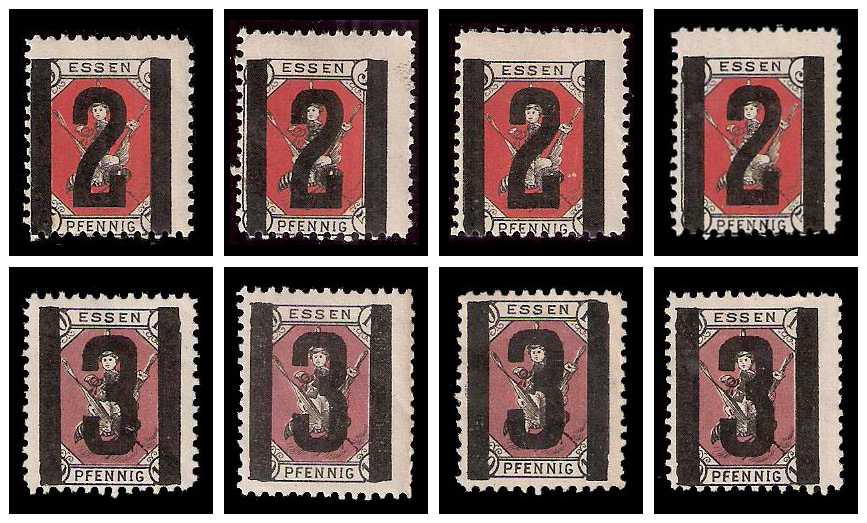 2.1888 Germany Private Mail Essen Mi A 7/8 collection 01