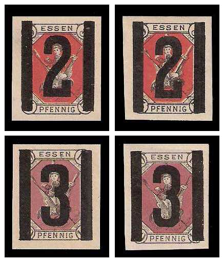 2.1888 Germany Private Mail Essen Mi A 7/8 collection 02