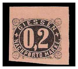 2./3.1887 Germany Private Mail Gießen Mi 36/39 collection 02
