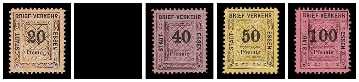 3.1888 Germany Private Mail Essen Mi A 20/24