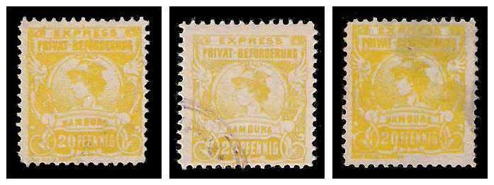 3.1888 Germany Private Mail Hamburg Mi E 18 collection 01
