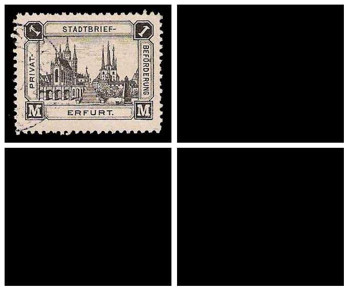 6.1888 Germany Private Mail Erfurt Mi A 21/24