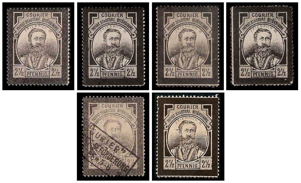 6.1888 Germany Private Mail Magdeburg Mi A 16/18 collection 01