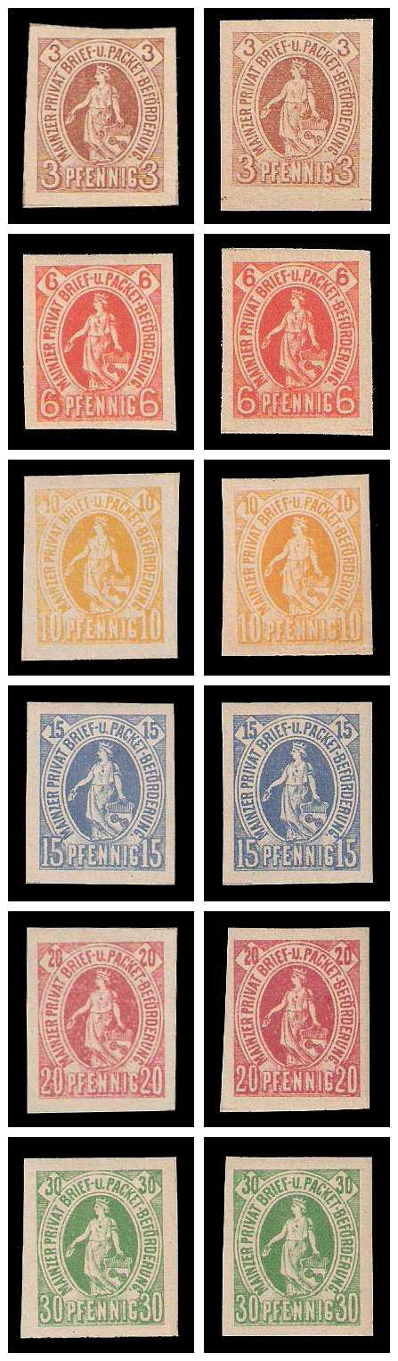 6.1888 Germany Private Mail Mainz Mi C 22/29 collection 02