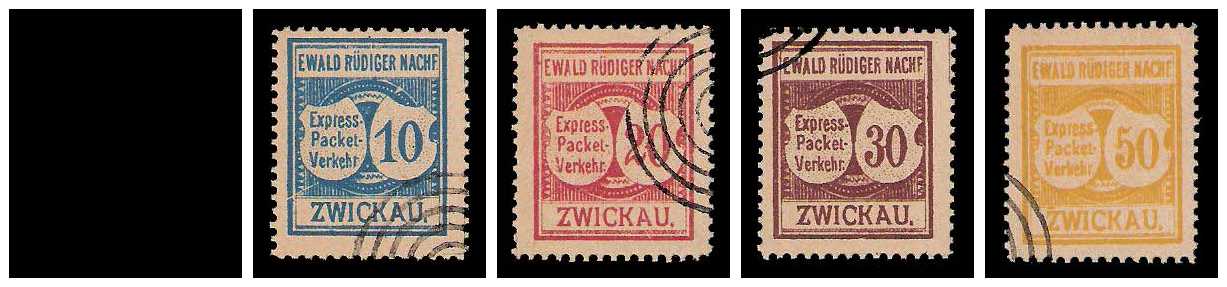 3.1889 Germany Private Mail Zwickau Mi 1/5
