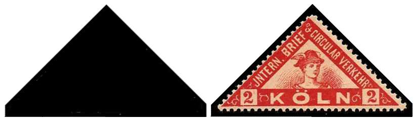 9.1889 Germany Private Mail Köln Mi C 3/4