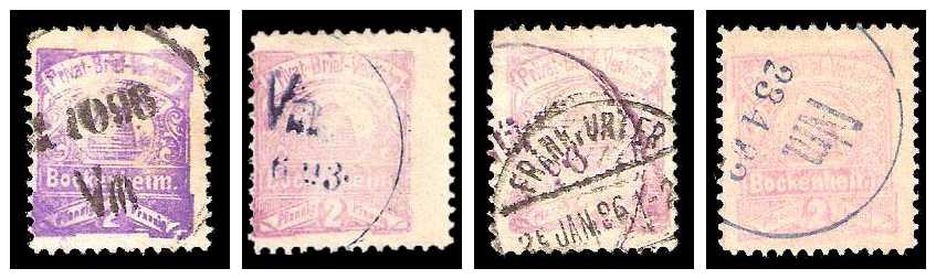 1892 Germany Private Mail Bockenheim Mi 2 collection 01