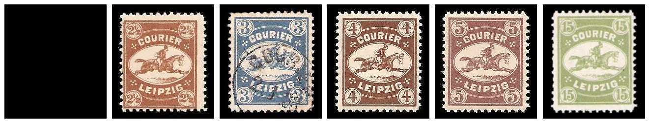 11.1892/1893 Germany Private Mail Leipzig Mi D 5/10