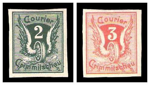 1893 Germany Private Mail Crimmitschau Mi 7/8 collection 02