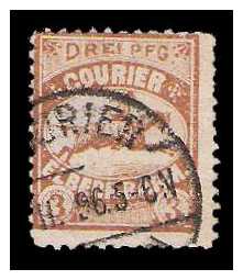8.1894 Germany Private Mail Wuppertal Mi C 4