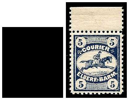 1895 Germany Private Mail Wuppertal Mi C 5/6