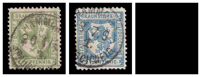 6.1895 Germany Private Mail Brauschweig Mi 67/69