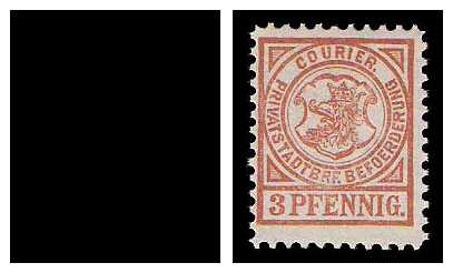 8.1895 Germany Private Mail Stettin Mi B 1/2
