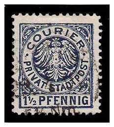 1.12.1895 Germany Private Mail Nürnberg Mi A 1