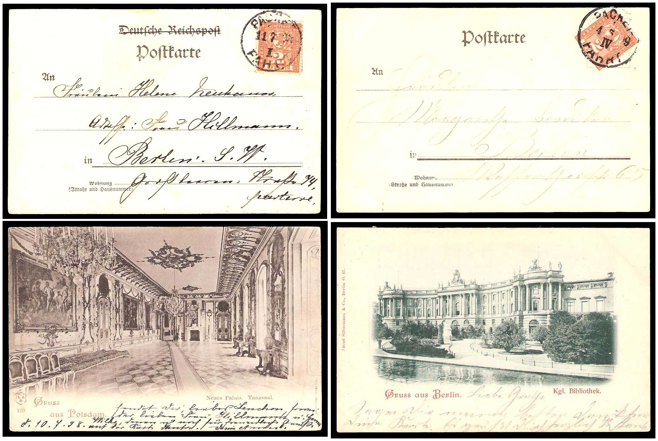 1896/1900 Germany Private Mail Berlin Mi B 64/73 collection 04