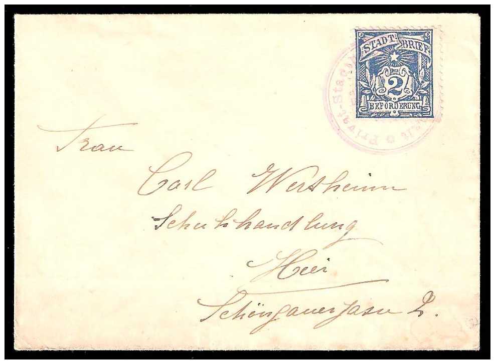 5.1896 Germany Private Mail Colmar Mi I collection 02