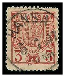 6.1896 Germany Private Mail Posen Mi 4