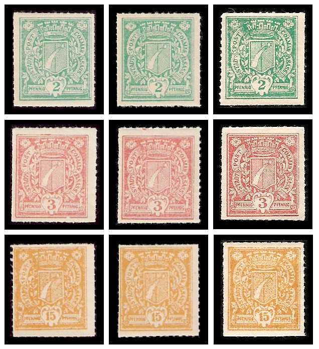 1897 Germany Private Mail Colmar Mi 2/4 collection 01