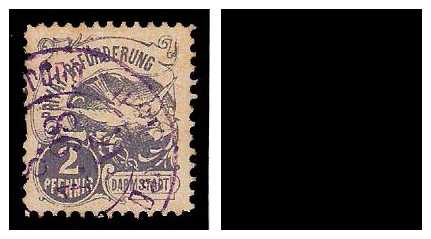 1897 Germany Private Mail Darmstadt Mi A 5/6