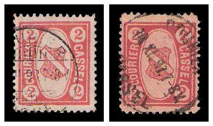1897/1898 Germany Private Mail Kassel Mi 9/10
