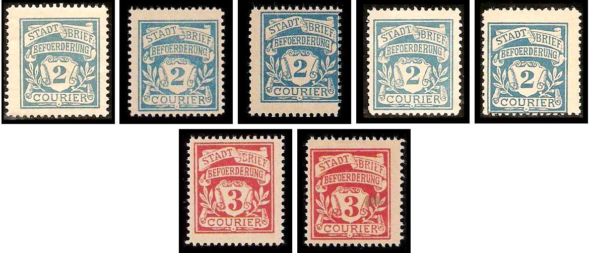 5.1897 Germany Private Mail Spandau Mi 3/4 collection 01