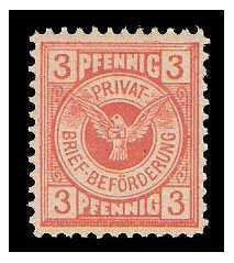 7.1897 Germany Private Mail Gelsenkirchen Mi 1/2 collection