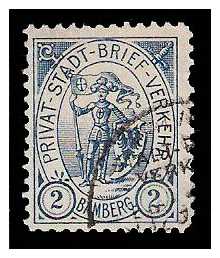 10.1897 Germany Private Mail Bamberg Mi 4