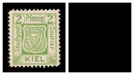 1898 Germany Private Mail Kiel Mi A 9/10