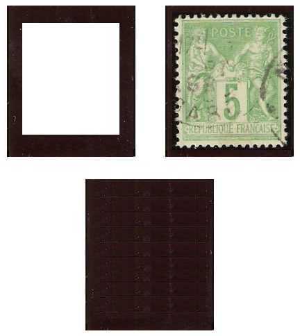 17.2.1898/1.4.1900 France Mi 84 I/II, 85 Postage Stamps