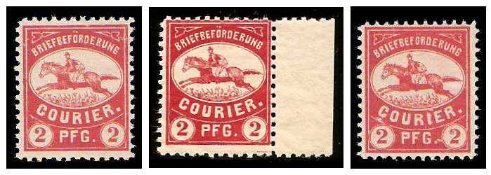 3.1898 Germany Private Mail Dortmund Mi 11/12 collection 01